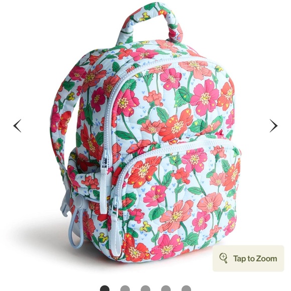 Free Gift! Vera Bradley Mickey Meadow Backpack - Picture 4 of 6